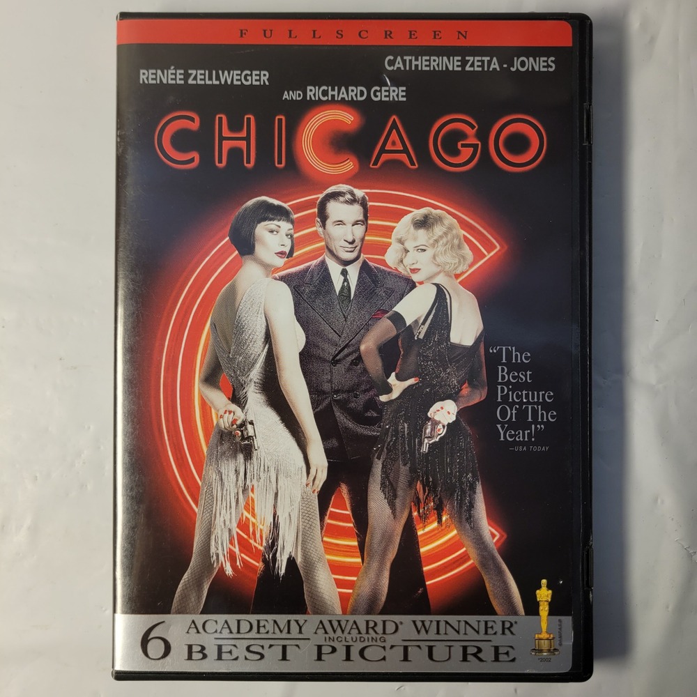 Miramax Chicago DVD Fullscreen Edition Musical‎ Crime Drama Academy Award Winner